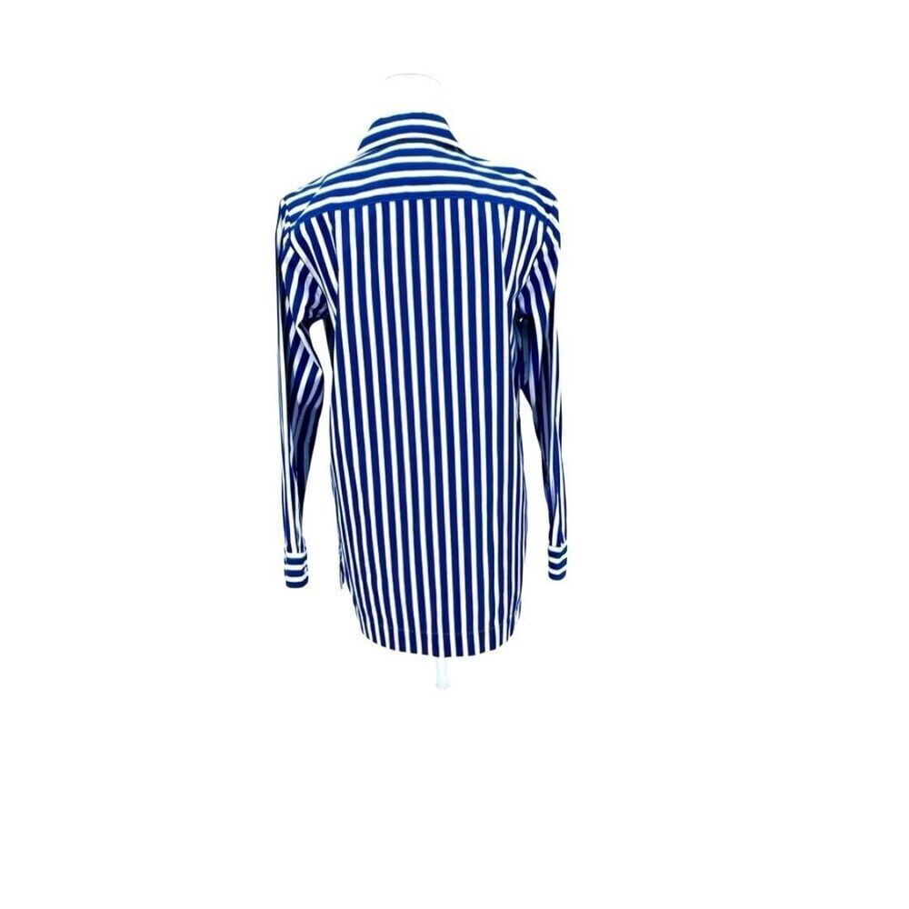 Lauren Ralph Lauren Top Blouse Striped 100% Cotton - Picture 4 of 8